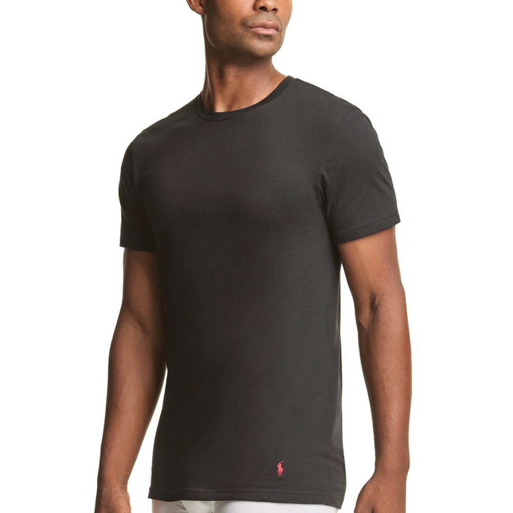 Men Polo Black T-Shirt